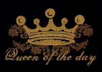 Postkarte Queen of the day