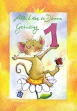 Klappkarte 1. Geburtstag, Maus