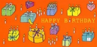 Postkarte Happy Birthday