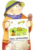 Geschenkaufkleber Hirte, Stern (5 Stck)