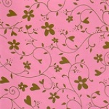 Klappkarte Floral, rosa (5 Stck)