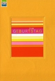 Klappkarte Zum Geburtstag, gelb (5 Stck)