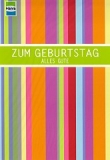Klappkarte Zum Geburtstag, Streifen (5 Stck)