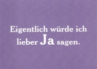 Postkarte Eigentlich wrde ich