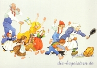 Postkarte Der Pfannkuchen