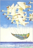 Postkarte Die wilden Schwne