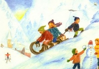 Ilona Bock - 01/ Postkarte Januar