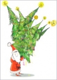 Postkarte Weihnachtsbume