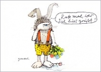 Postkarte Rate mal, wer Dich hier grt