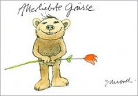 Postkarte Allerliebste Gre