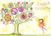 Postkarte Endlich Frhling