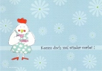 Postkarte Kaffeehuhn