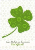 Postkarte Glcksklee