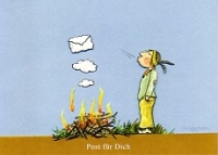 Postkarte Post fr Dich