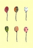 Postkarte Luftballons %