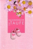 Klappkarte Taufe, rosa %
