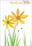 Klappkarte Herzliche Gre (5 Stck)