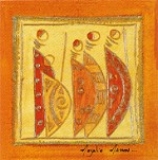 Magalie Masson - Postkarte Scne d'afrique