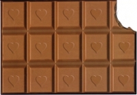 Postkarte Schokolade