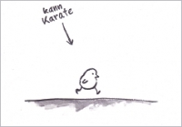 Postkarte Karate-Kken