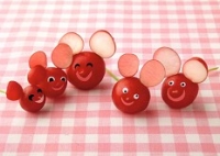 Postkarte Familie Radieschen