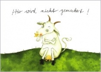 Postkarte Hier wird nicht gemeckert