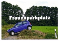 Postkarte Frauenparkplatz