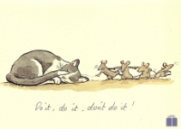 Klappkarte Do it, do it, don't do it!